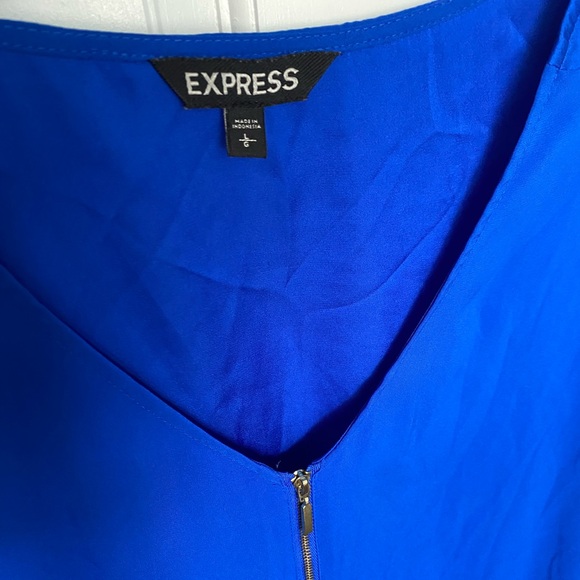 Express front zipper blouse. Size L. - Picture 2 of 3